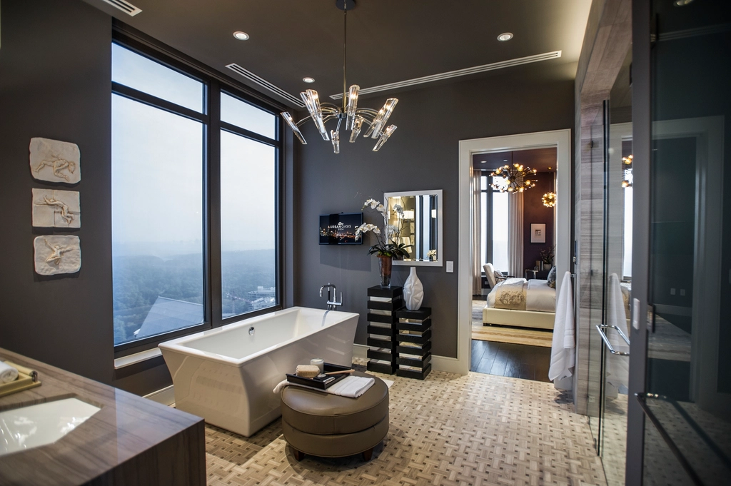 Luxury bathroom interior